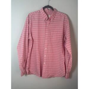 Brooks Brothers xSlim Gingham Broadcloth Sports Shirt Size Large